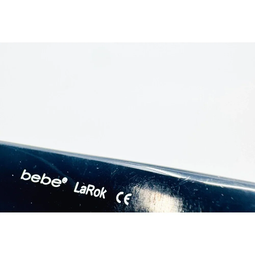 bebe Eyeglasses Womens Black LaRok Rhinestone Logo 55-18-130 55mm